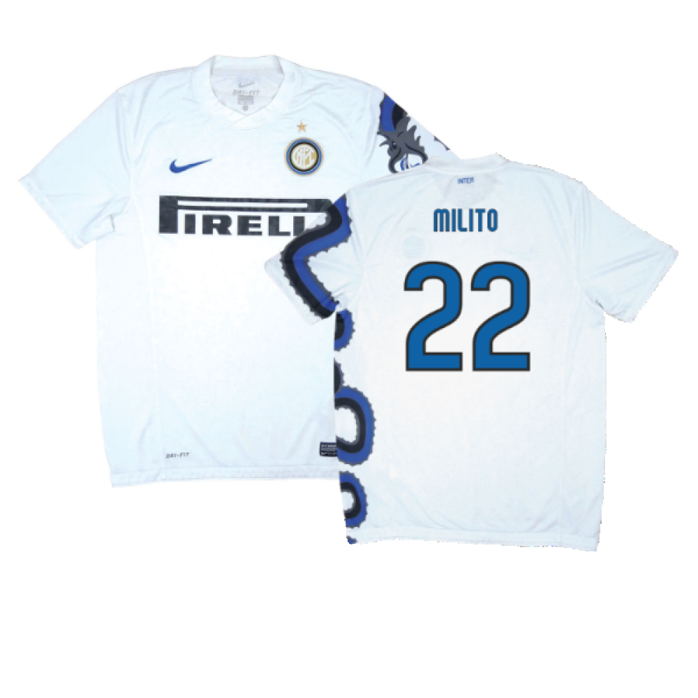 Inter Milan 2010-11 Away Shirt (S) (Excellent) (Milito 22)