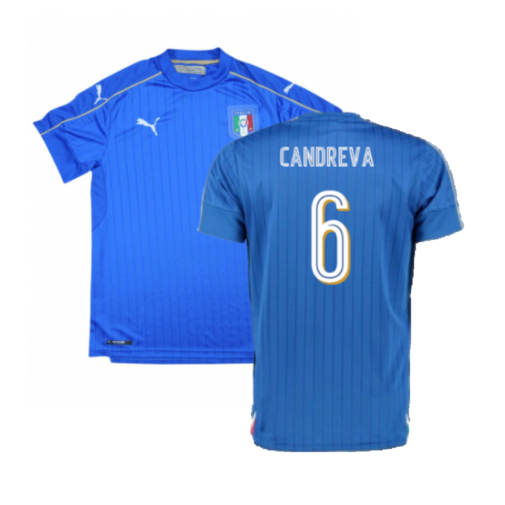 Italy 2016-17 Home Shirt (XLB) (Good) (Candreva 6)