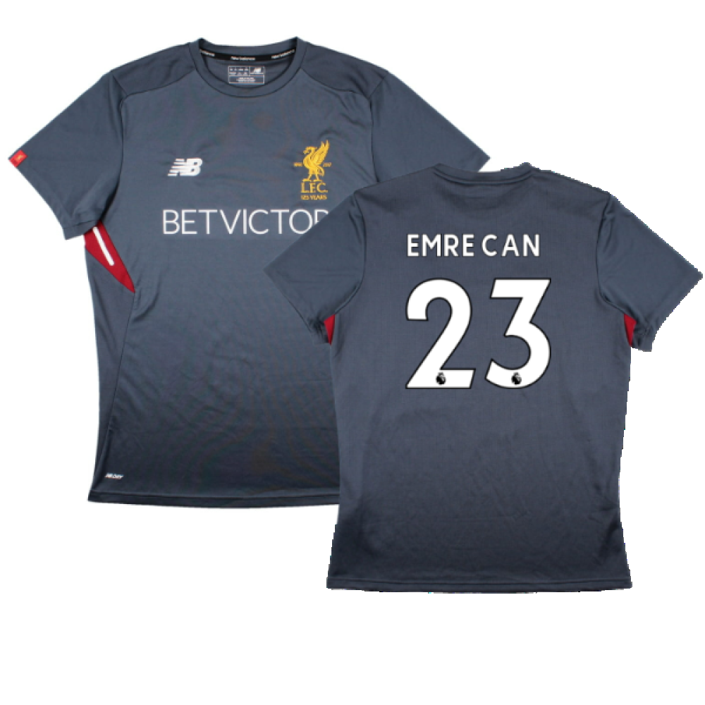 Liverpool 2017-18 New Balance Training Shirt (L) (Emre Can 23) (Excellent)