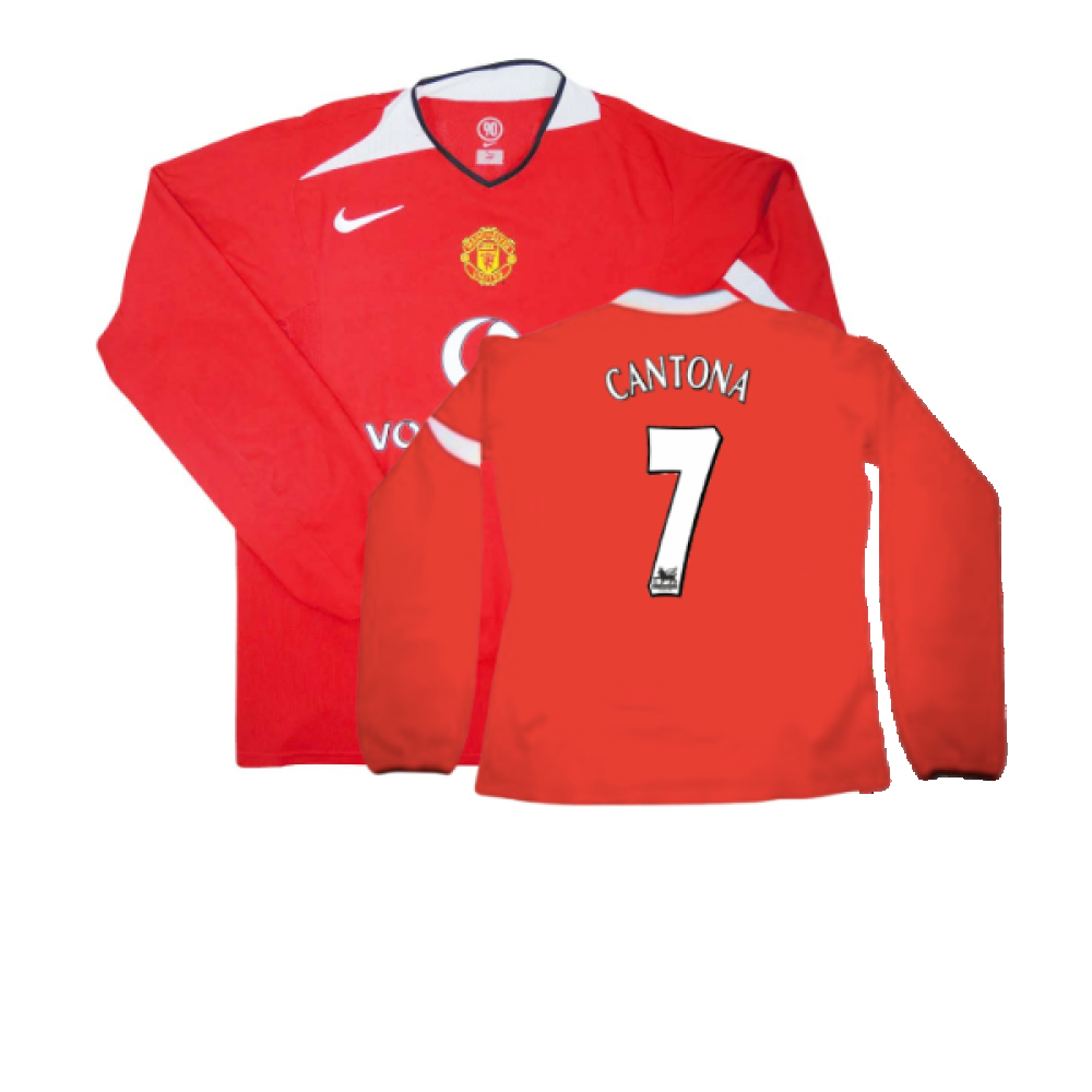 Manchester United 2004-06 Home L/S Shirt (XL) (Very Good) (CANTONA 7)