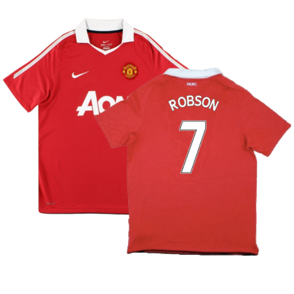 Manchester United 2010-11 Home Shirt (Very Good) (Robson 7)