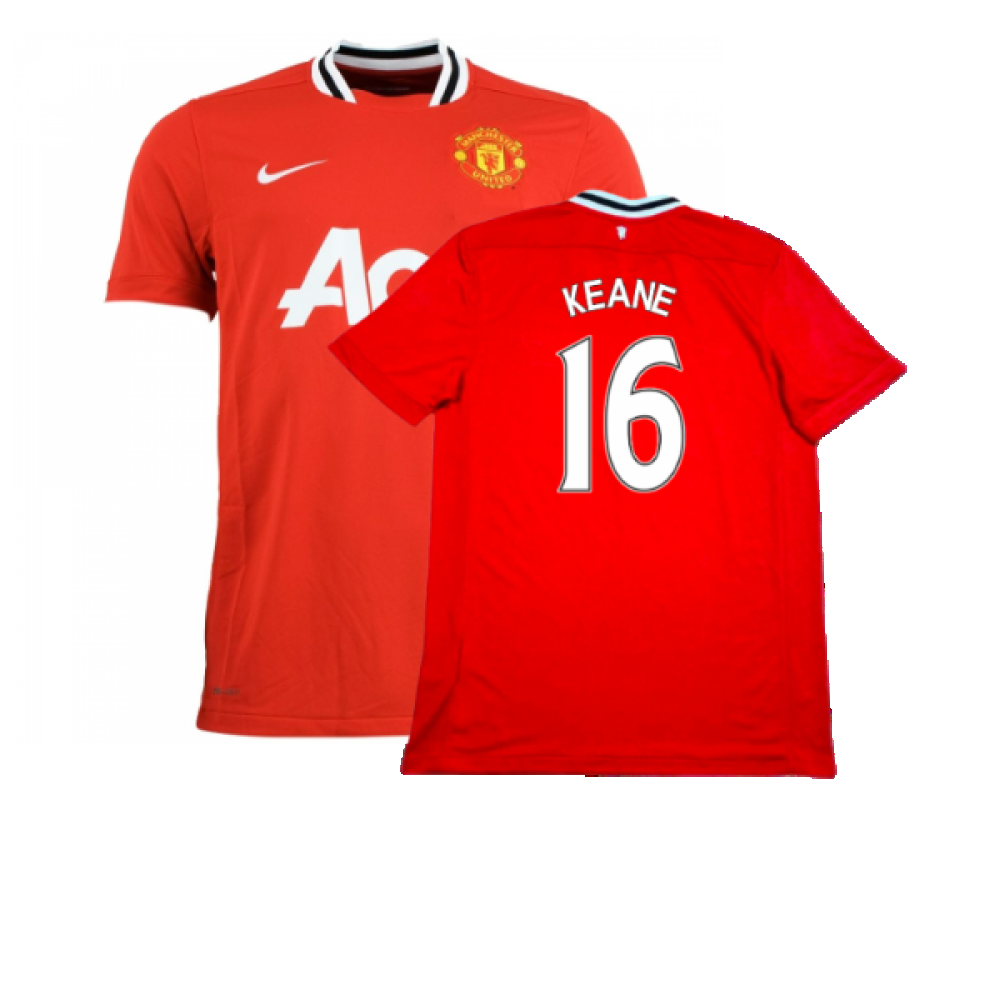 Manchester United 2011-12 Home Shirt (M) (Very Good) (KEANE 16)