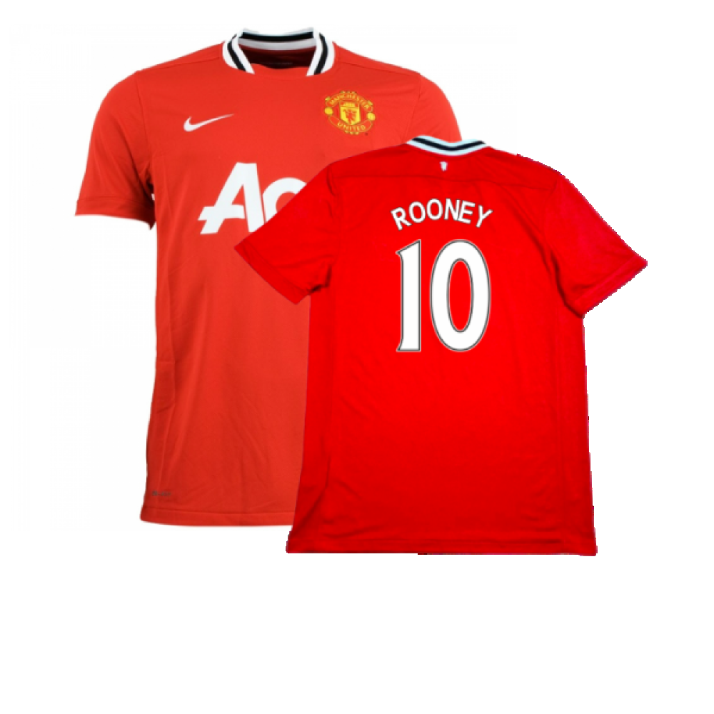 Manchester United 2011-12 Home Shirt (M) (Very Good) (Rooney 10)