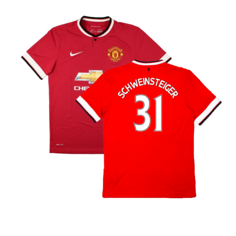 Manchester United 2014-15 Home (3XL) (Very Good) (Schweinsteiger 31)