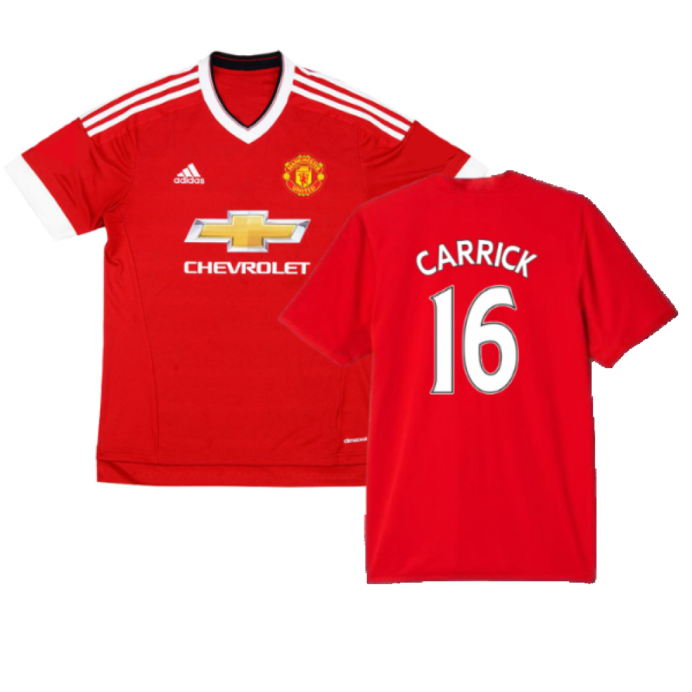 Manchester United 2015-16 Home Shirt (S) (Carrick 16) (Very Good)