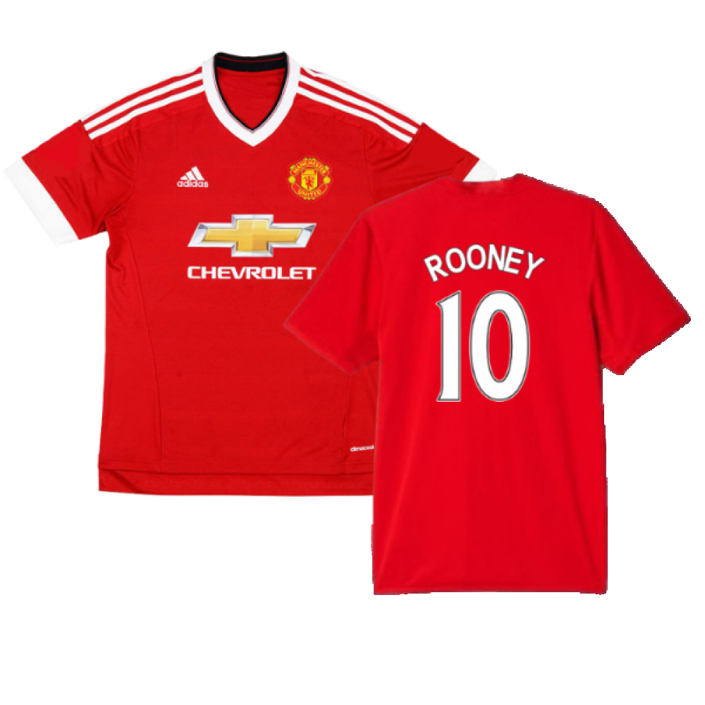 Manchester United 2015-16 Home Shirt (M) (Excellent) (Rooney 10)