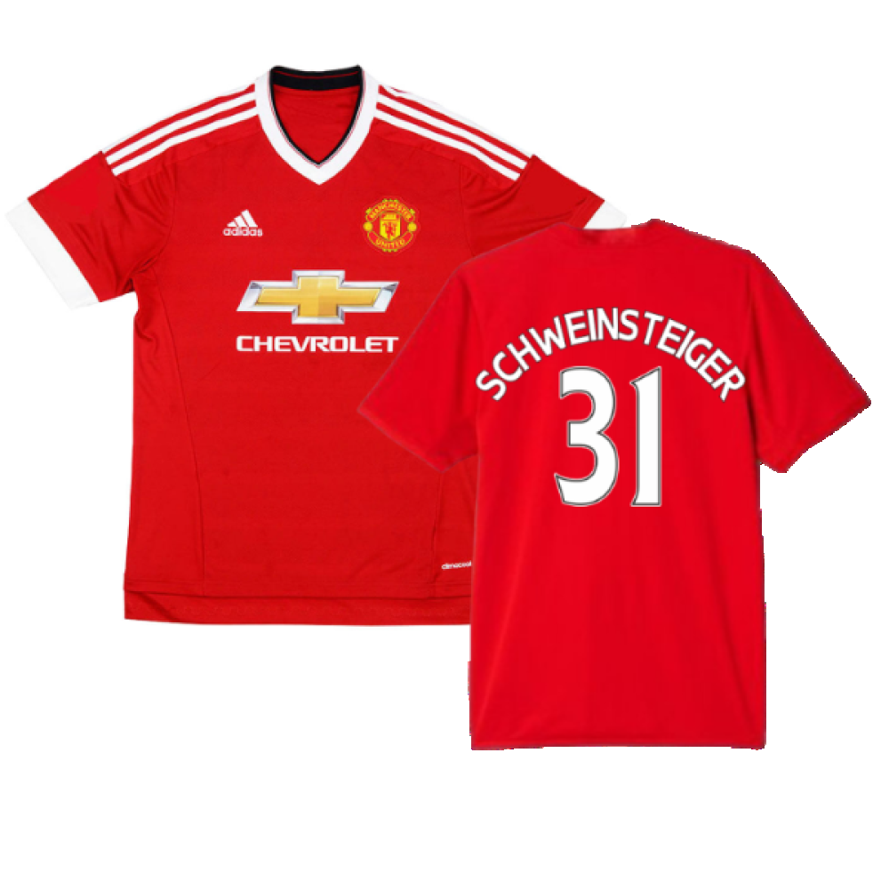 Manchester United 2015-16 Home Shirt (M) (Excellent) (Schweinsteiger 31)