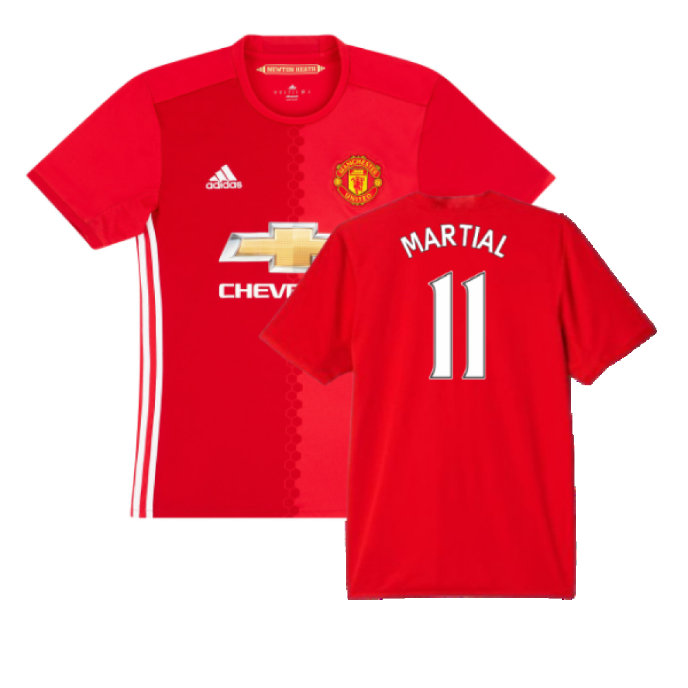 Manchester United 2016-17 Home Shirt (S) (Good) (Martial 11)