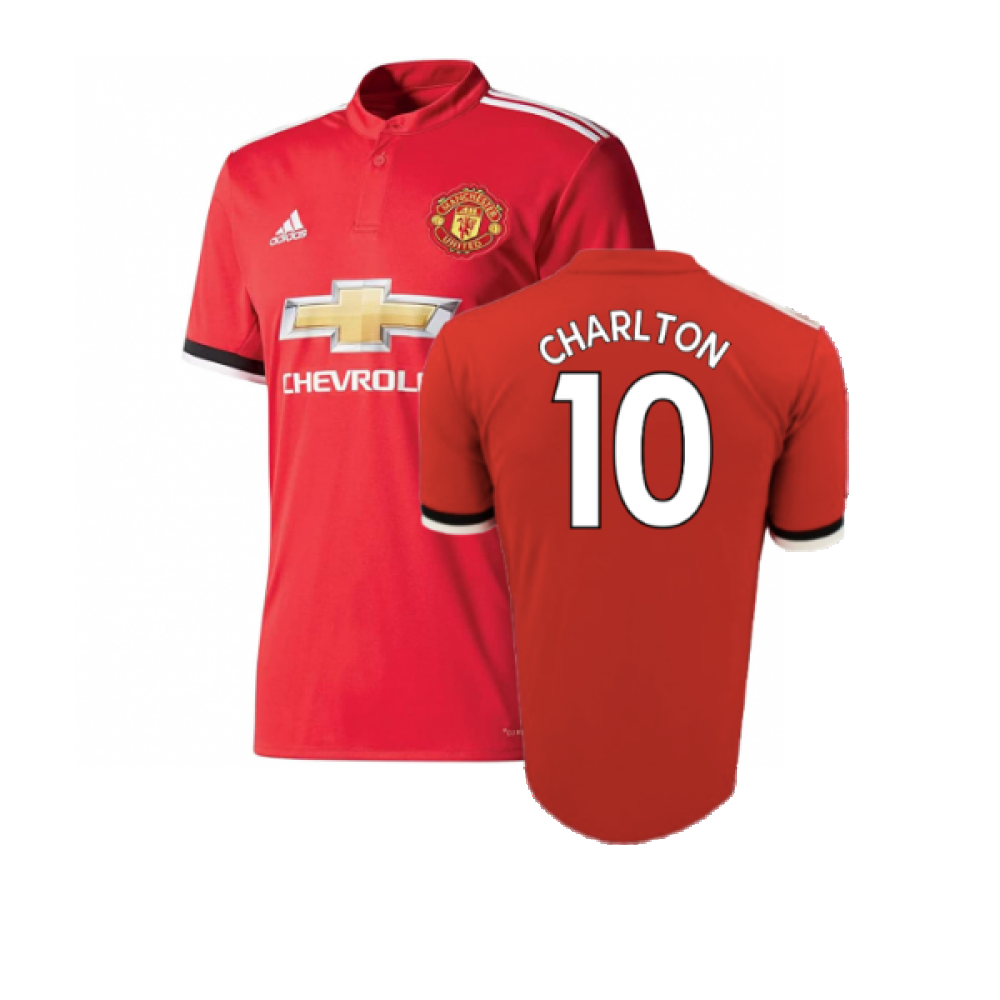 Manchester United 2017-18 Home Shirt (L) (Very Good) (Charlton 10)