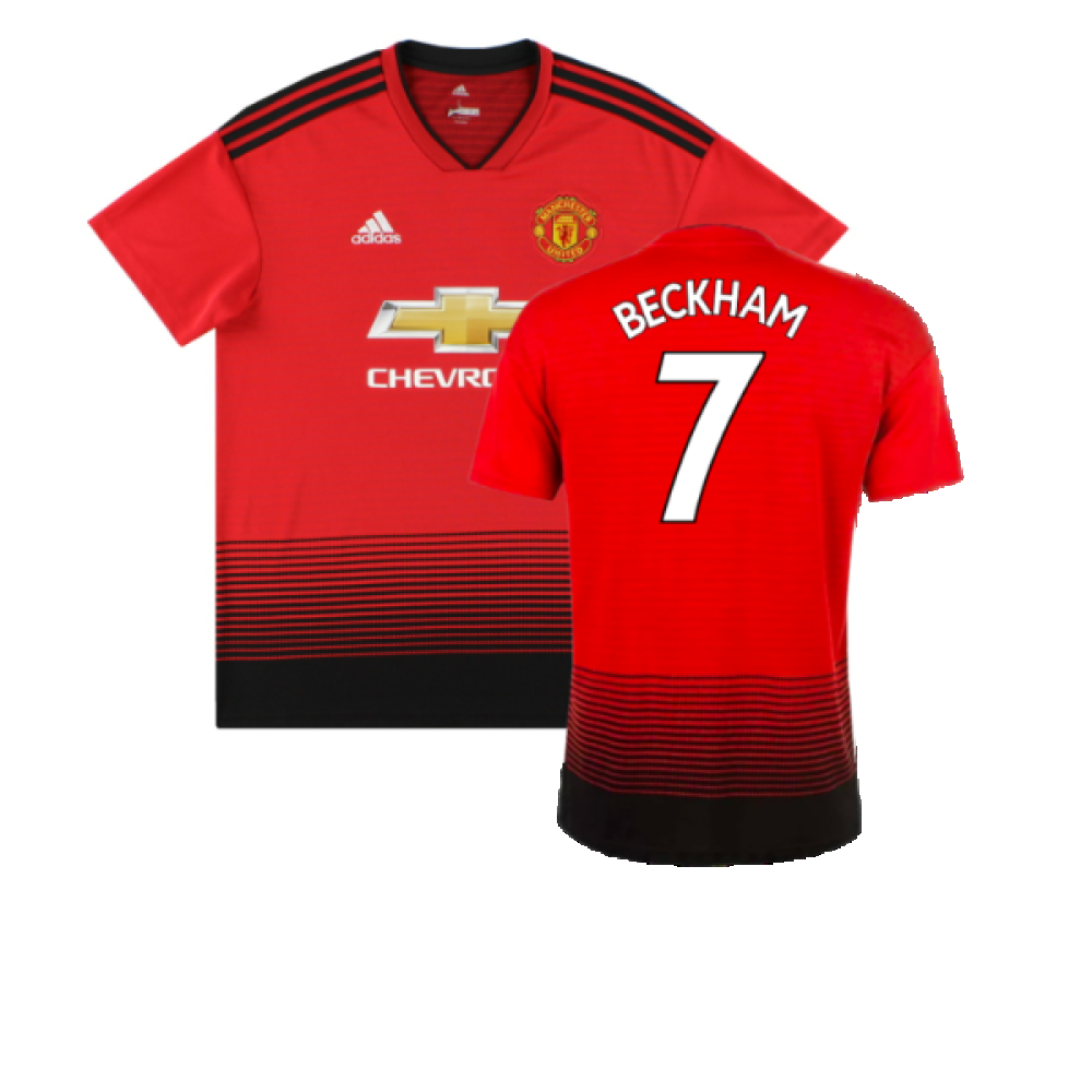 Manchester United 2018-19 Home Shirt - (M) (Excellent) (Beckham 7)