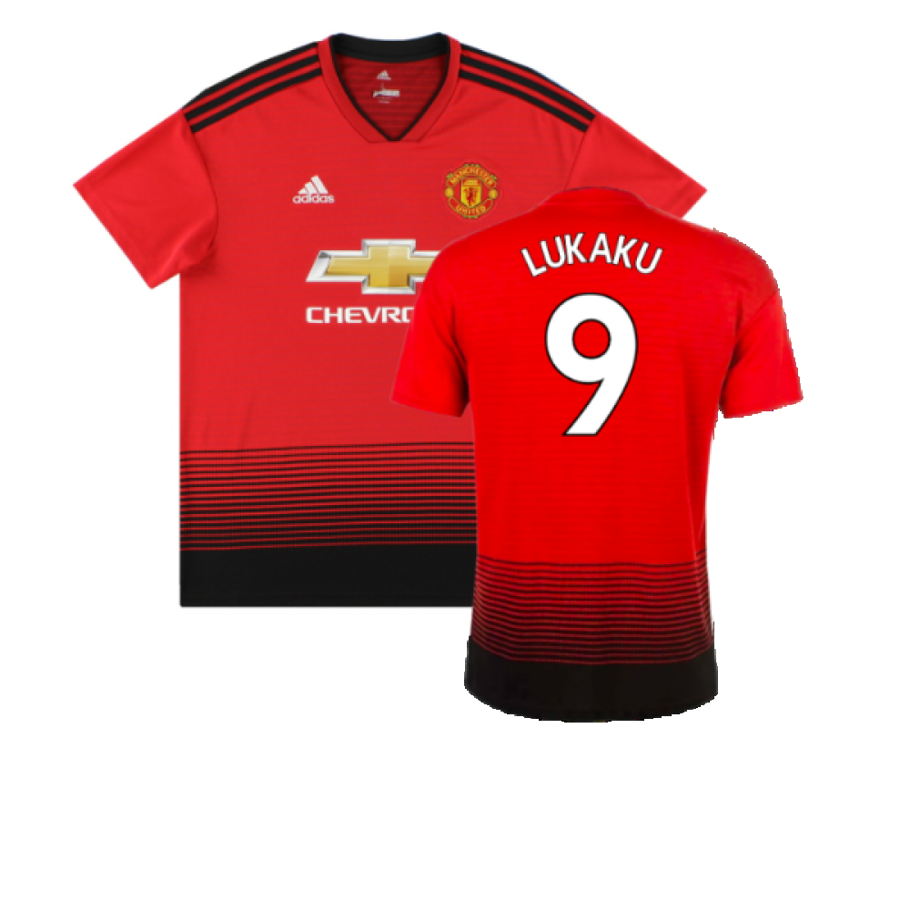 Manchester United 2018-19 Home Shirt (L) (Very Good) (Lukaku 9)