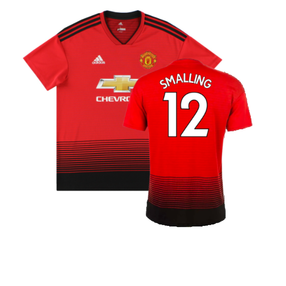 Manchester United 2018-19 Home Shirt (L) (Very Good) (Smalling 12)