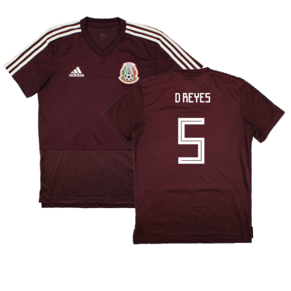 Mexico 2018-19 Adidas Training Shirt (S) (D Reyes 5) (Excellent)