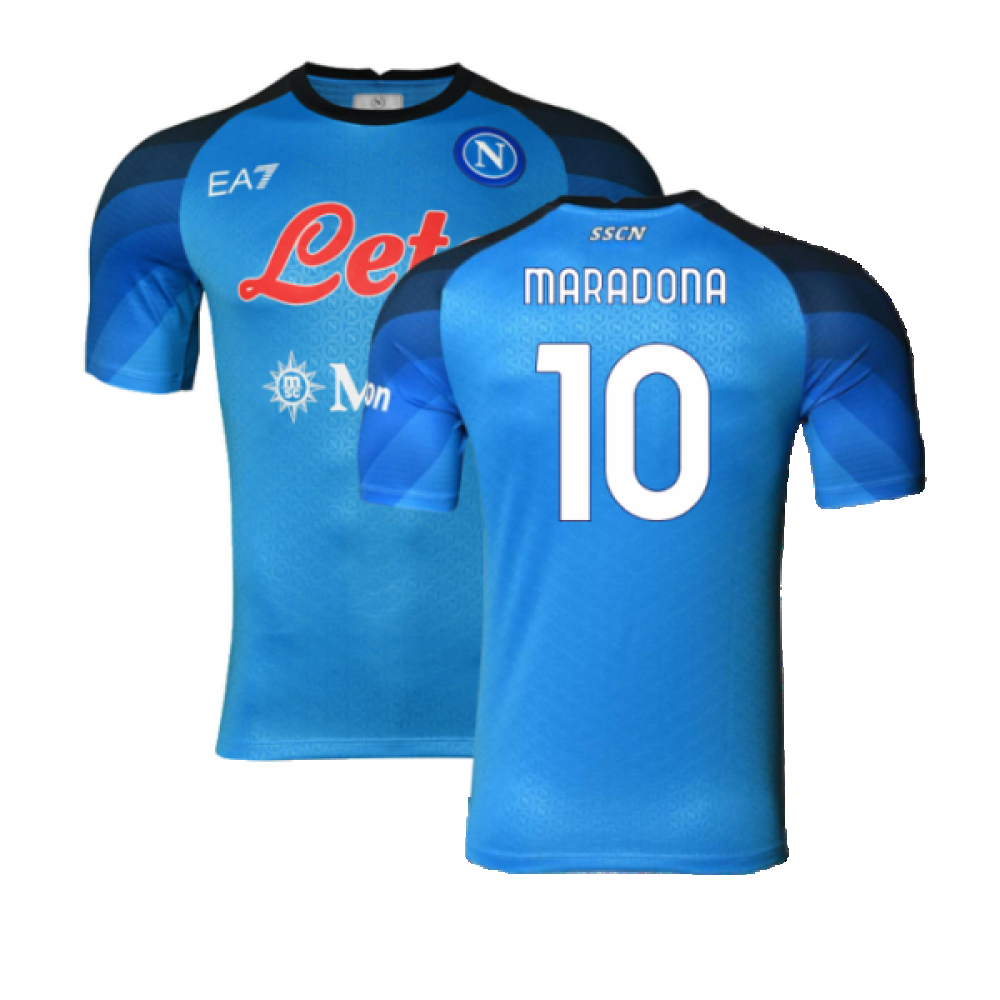 Napoli 2022-23 Player Issue Home Shirt (S) (Very Good) (Maradona 10)