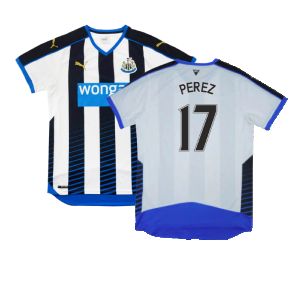 Newcastle United 2015-16 Home Shirt (S) (Excellent) (Perez 17)