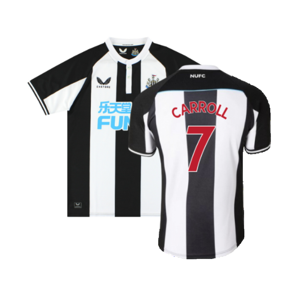 Newcastle United 2021-22 Home Shirt (M) (Very Good) (CARROLL 7)