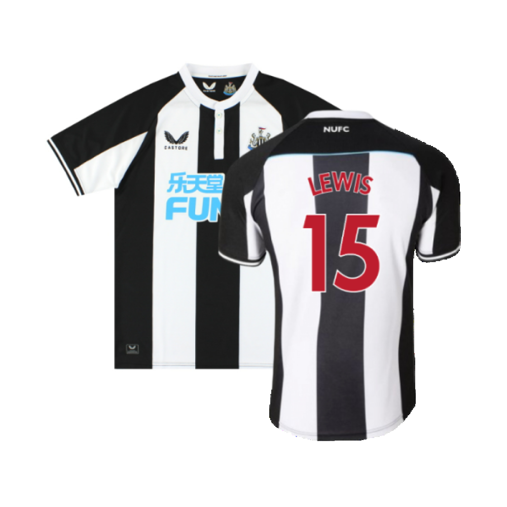 Newcastle United 2021-22 Home Shirt (M) (Mint) (LEWIS 15)