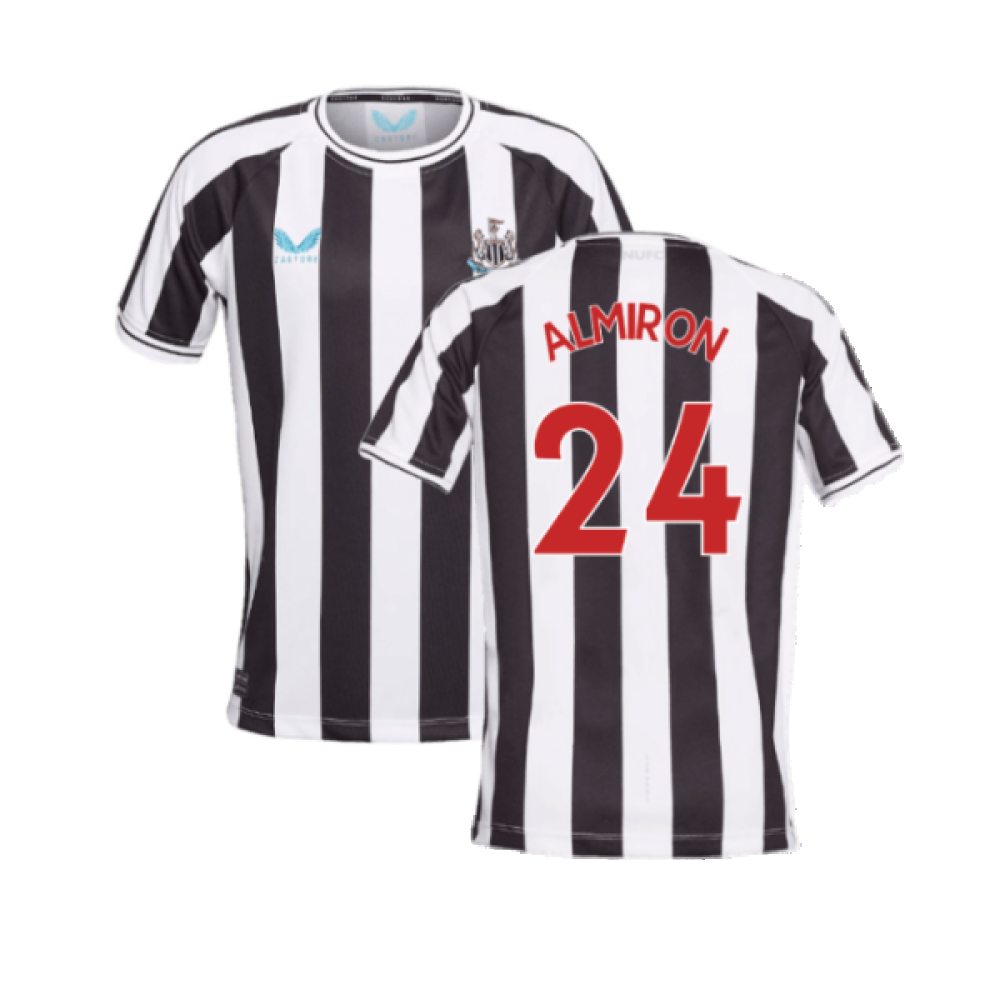 Newcastle United 2022-23 Home Shirt (Sponsorless) (L) (Excellent) (ALMIRON 24)