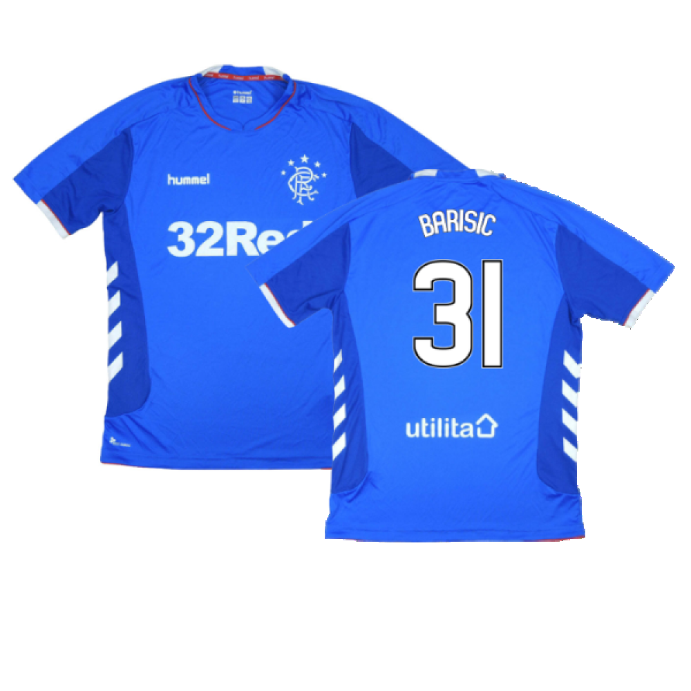 Rangers 2018-19 Home Shirt (3XL) (Good) (Barisic 31)