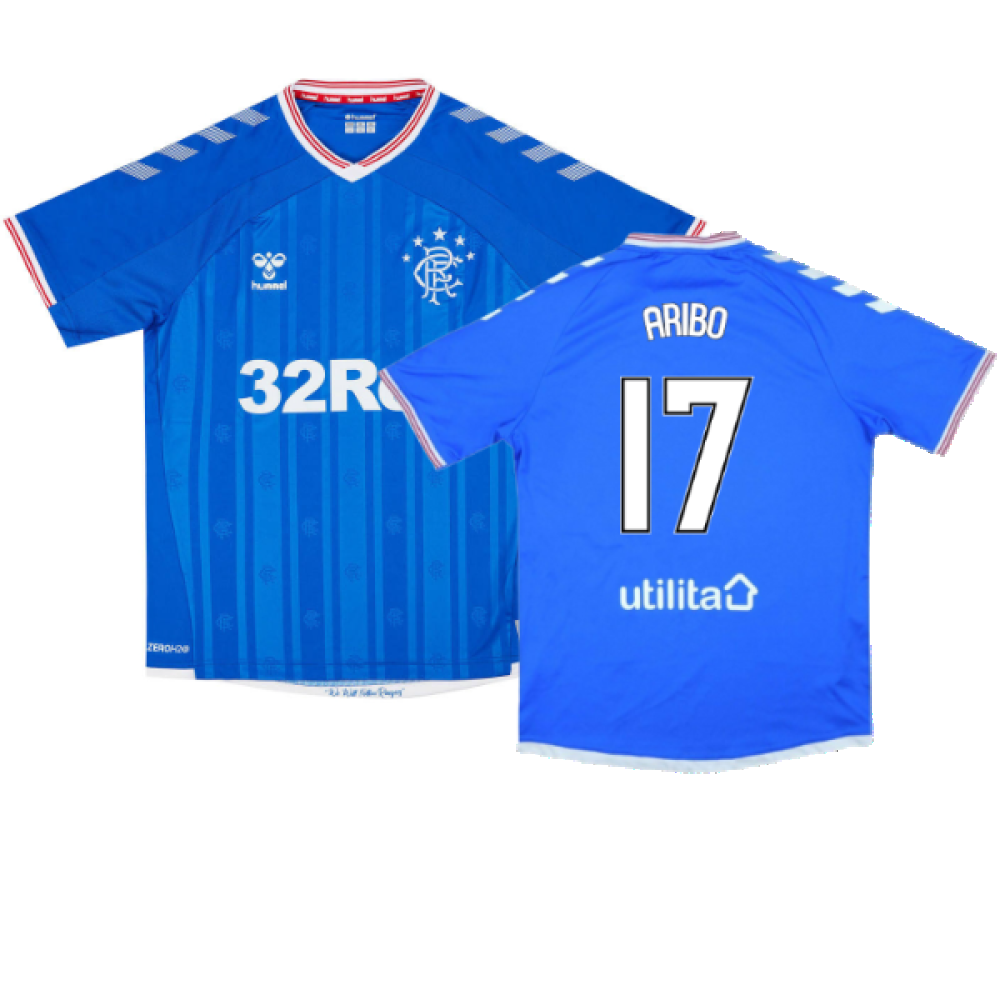 Rangers 2019-20 Home Shirt (Very Good) (Aribo 17)