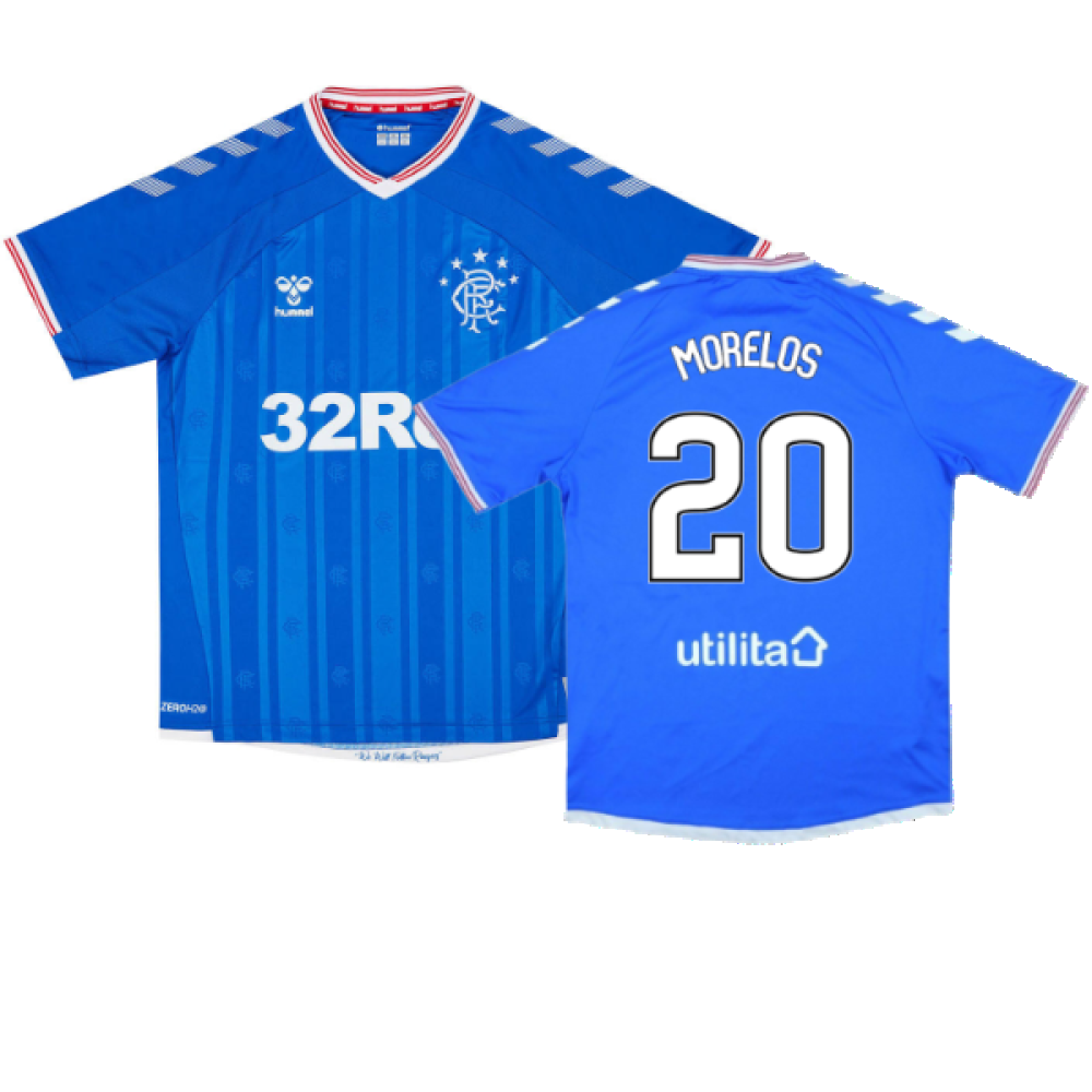 Rangers 2019-20 Home Shirt (Very Good) (MORELOS 20)