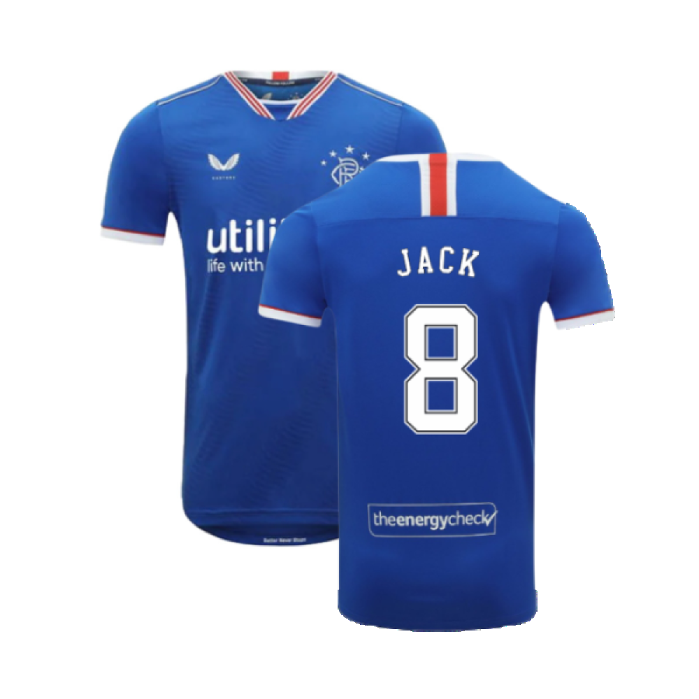 Rangers 2020-21 Home Shirt (S) (Mint) (JACK 8)