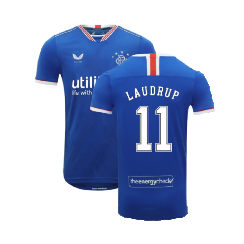 Rangers 2020-21 Home Shirt (S) (Mint) (LAUDRUP 11)