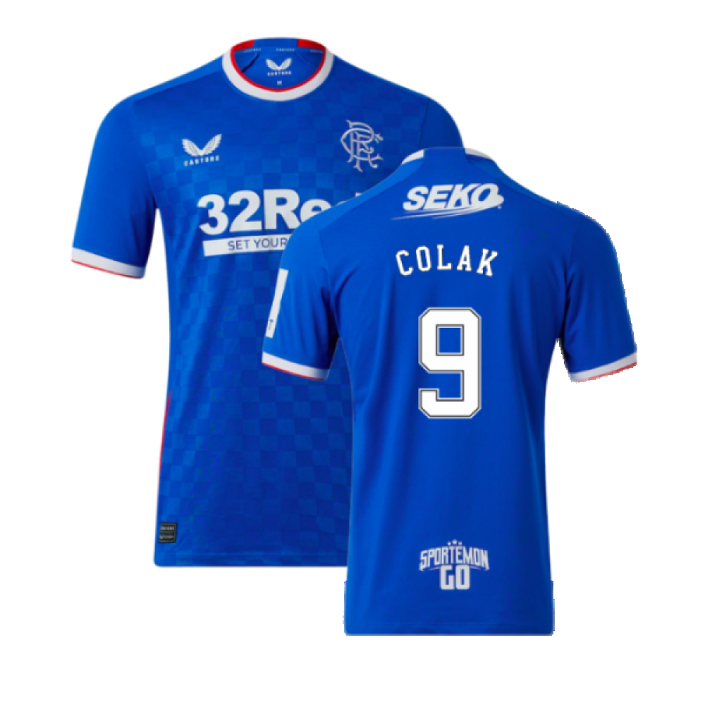 Rangers 2022-23 Home Shirt (XL) (Mint) (COLAK 9)