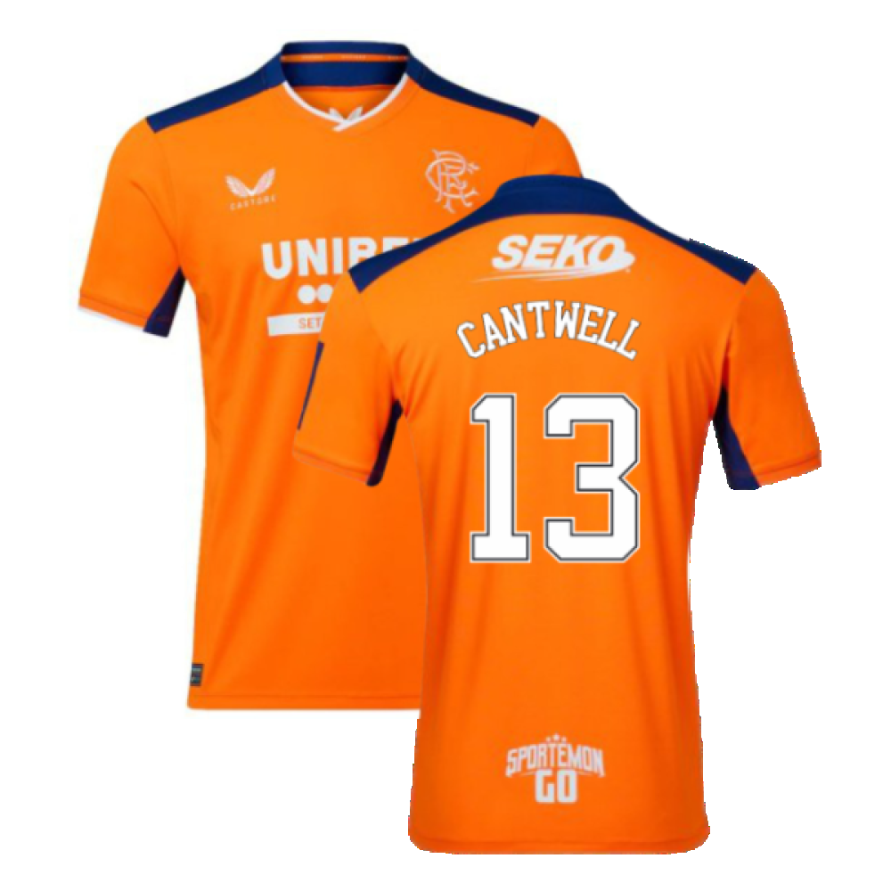 Rangers 2022-23 Third Shirt (L) (Mint) (Cantwell 13)