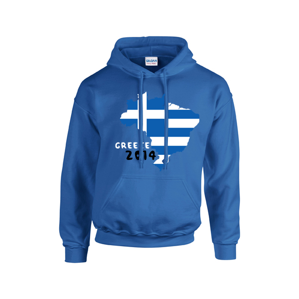 Greece 2014 Country Flag Hoody (blue) - Kids